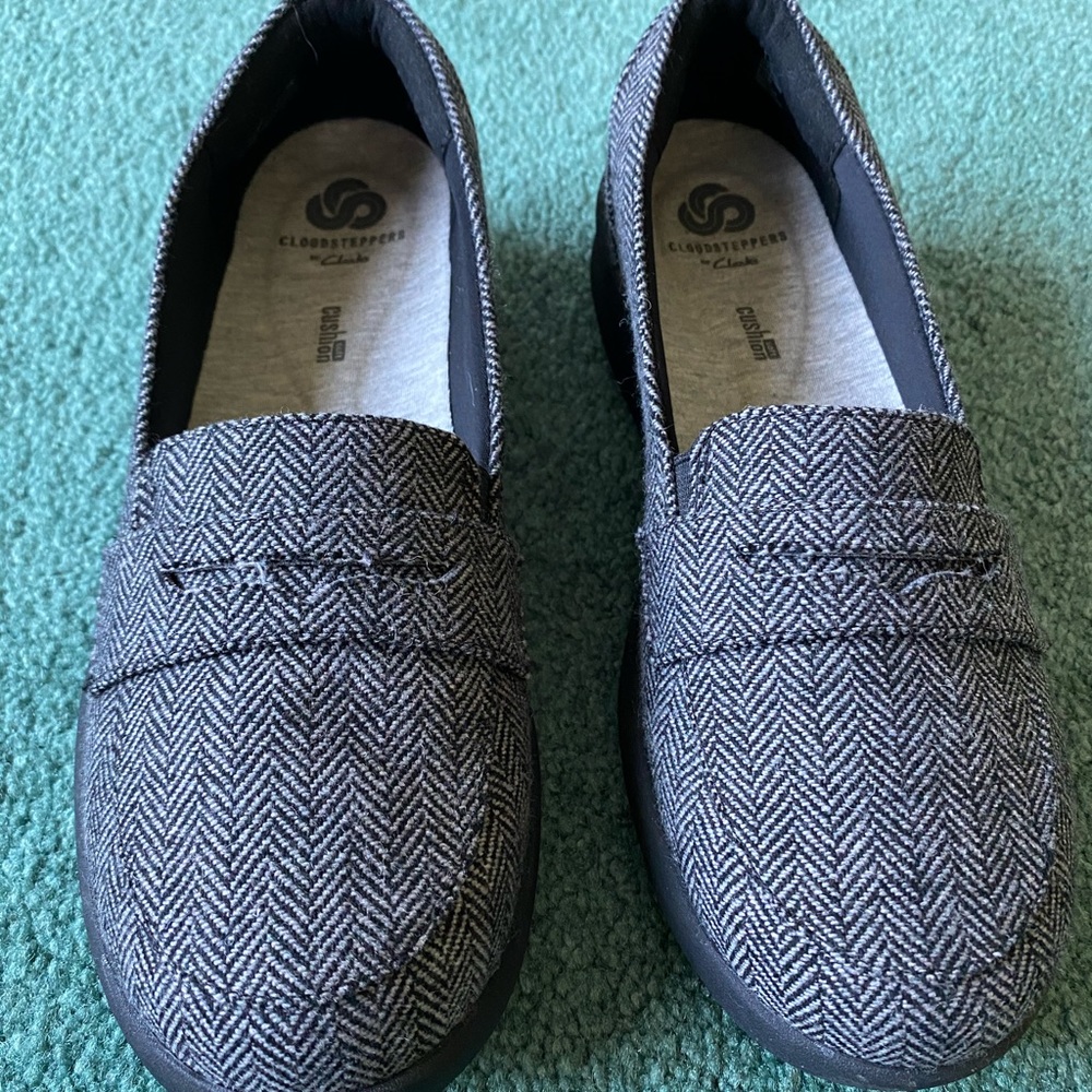 Clarks Cloudstepper Herringbone Penny Loafer - image 1